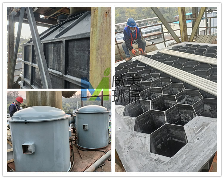 磷化工溫電除塵器維修項(xiàng)目氣室、絕緣箱、陽極管束